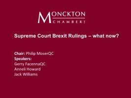 Supreme Court Brexit Rulings – what now?