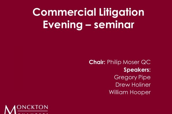 Commercial litigation evening slides