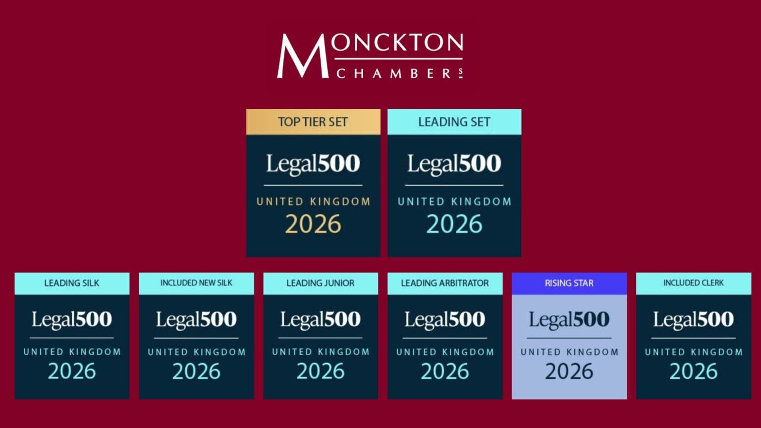 The Legal 500 Bar Guide 2026 | Monckton Chambers