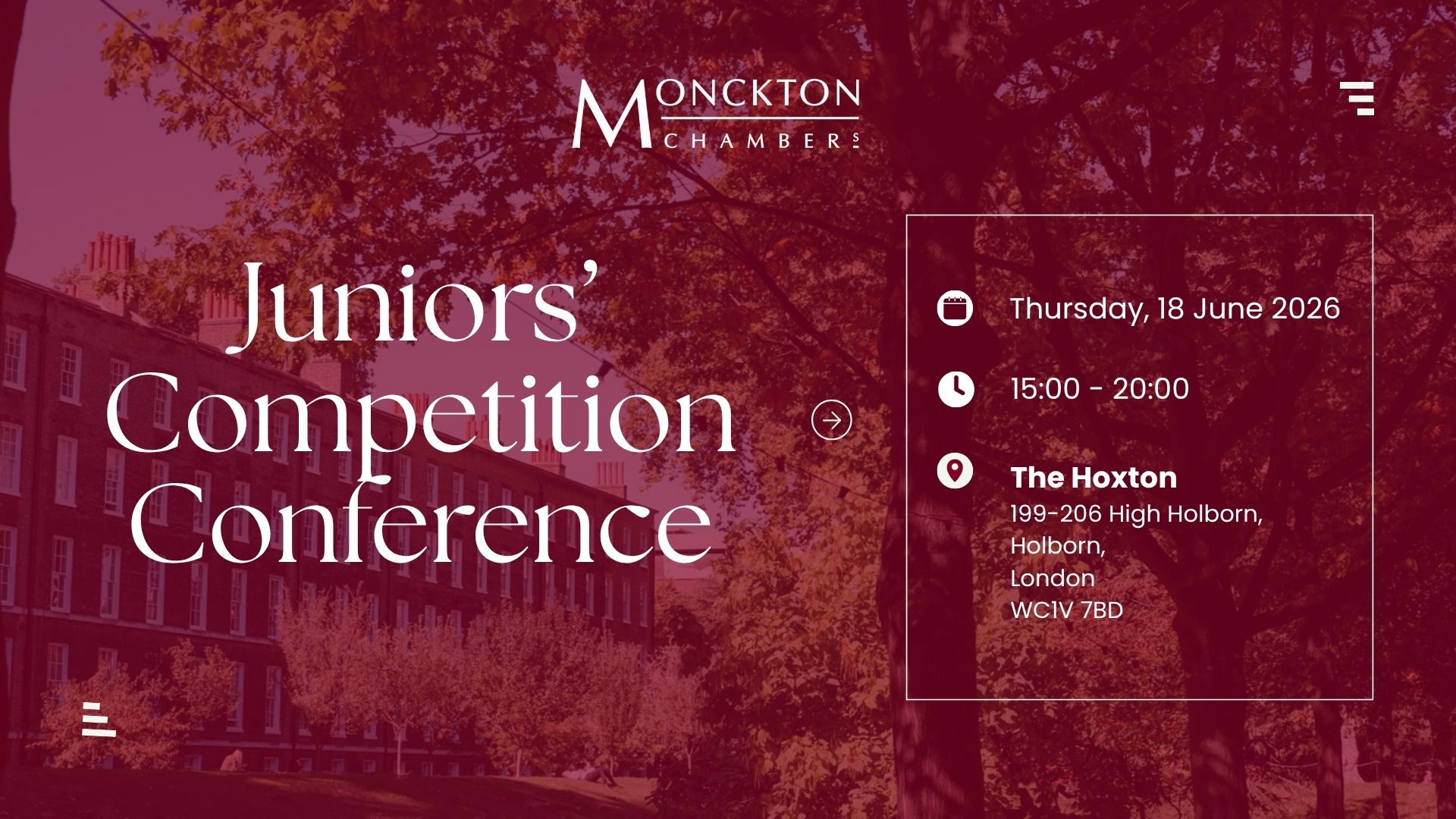 Monckton Chambers' Junior Competition Conference